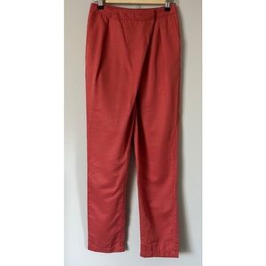 Selected Femme Women’s Wrap Trousers Size 34 Coral Casual Asymmetrical